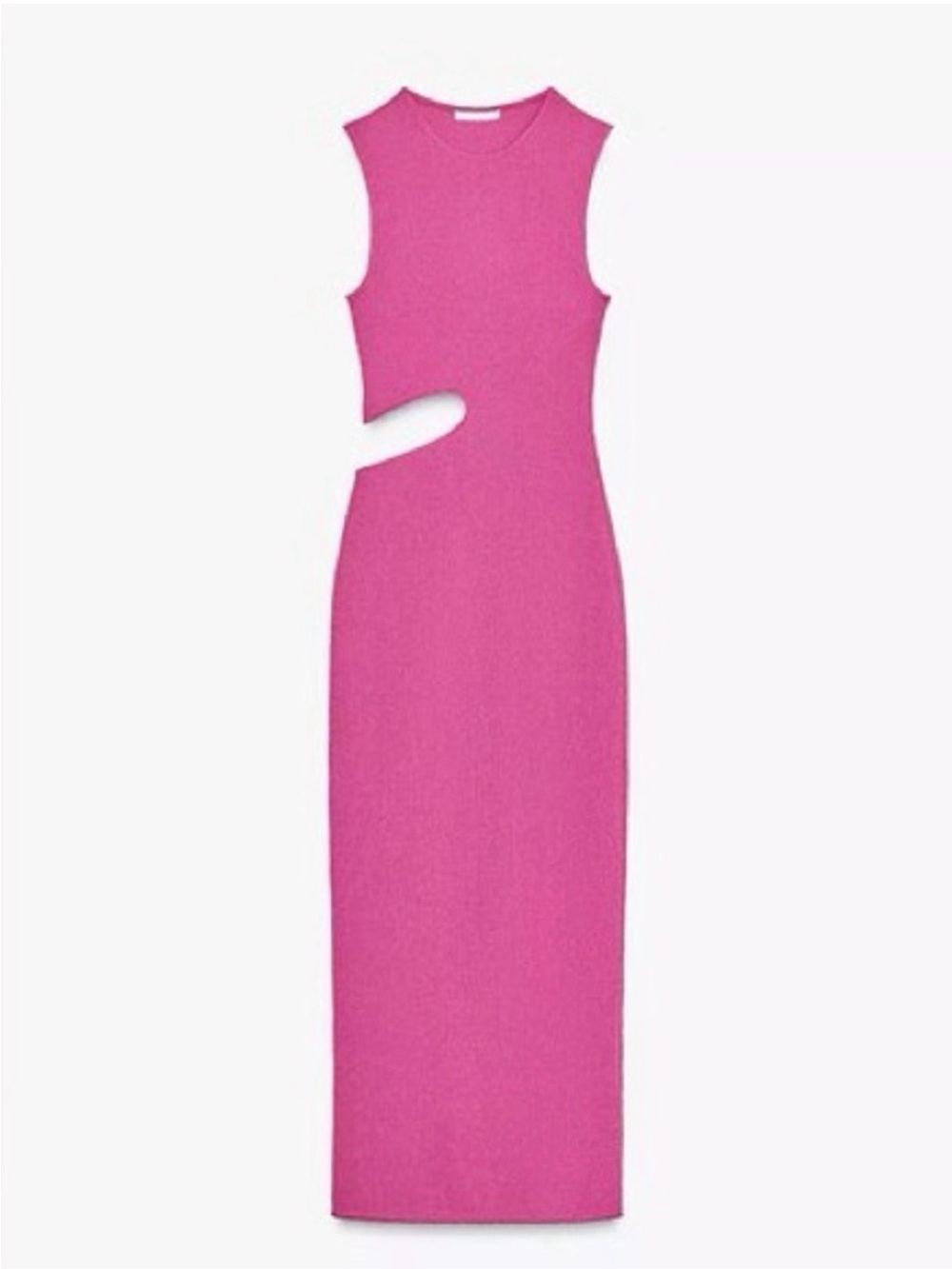ZARA Pink Cutout Maxi Dress size Small